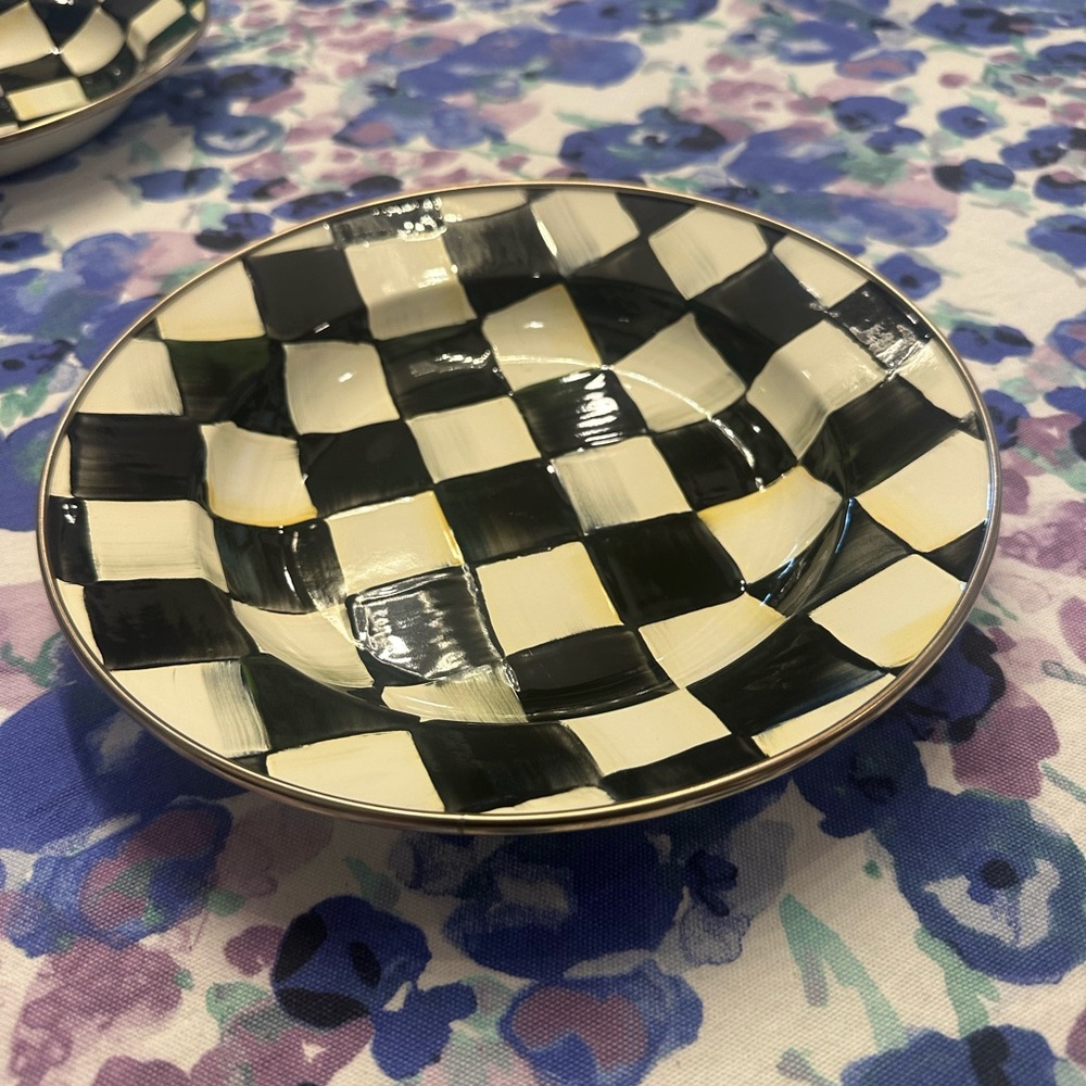 Mackenzie Childs 2 small plates/bowl